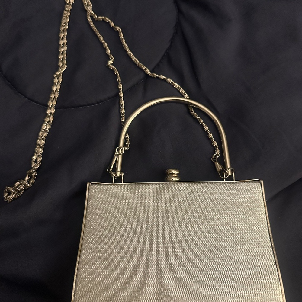 Elegant Silver Women's Handbag